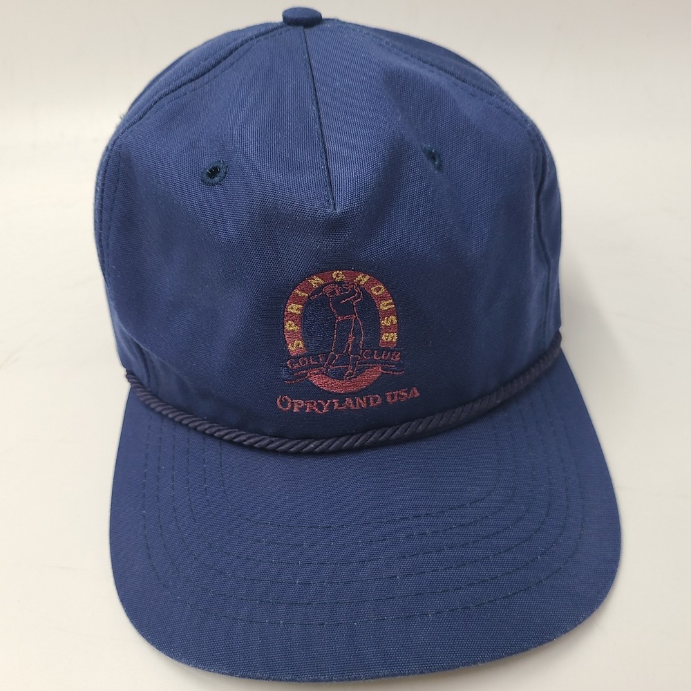 Vintage Springhouse Golf Club Hat Texace Adjustable Rope‎ Opryland USA Strapback